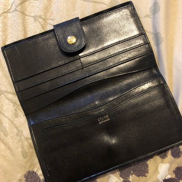 Celine Vintage wallet velvet - Picture 5 of 16